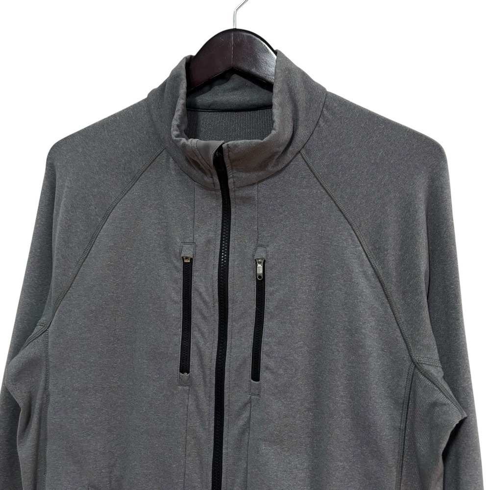 Lululemon Shift Track Jacket Men's XL Gray Full Zip Stretch Active Gym 23 x 28 - Picture 4 of 9